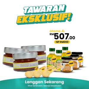 [BUNDLE] Olivie Power Up 100ml & Madu Kyrgyzstan 50ml [PERCUMA Olivie Plus 30X 50ml & Sudu Kayu kecil]