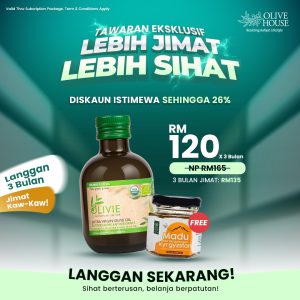 [SUBSCRIPTION] Olivie Plus 30X 250ml [PERCUMA Madu Kyrgyzstan 50ml]