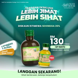 [SUBSRIPTION] Olivie Plus 30X 250ml [PERCUMA Olivie Plus 30X 50ml]